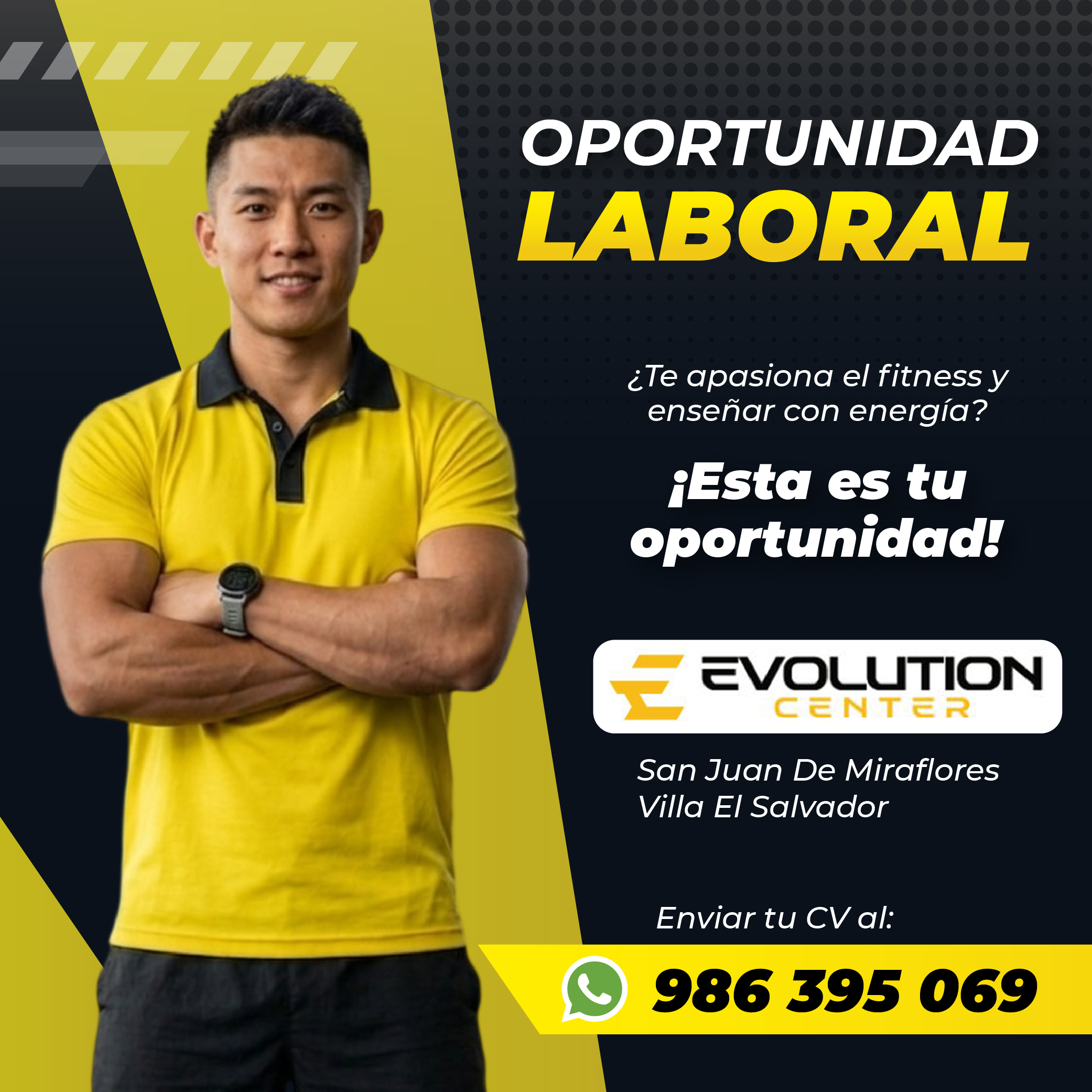 Oferta laboral Evolution Center Fit